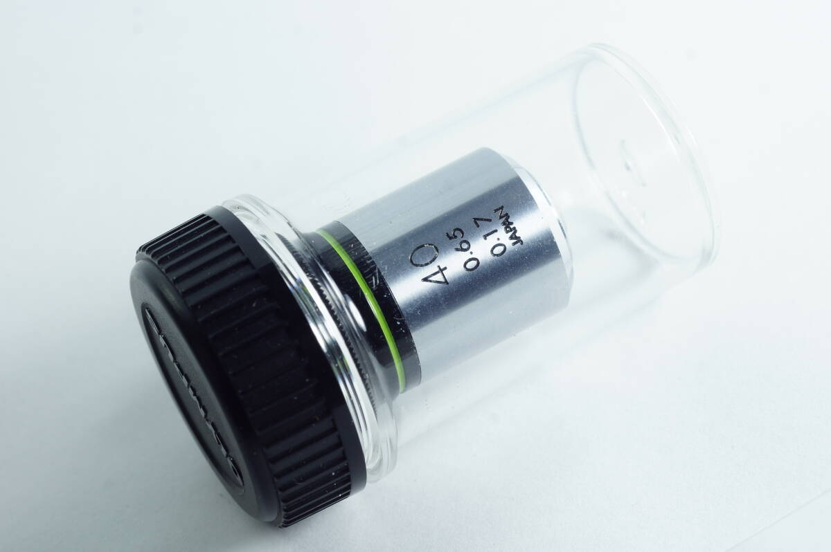 6A-044『レンズとてもキレイ』OLYMPUS 40 0.65 0.17 顕微鏡レンズ　オリンパス