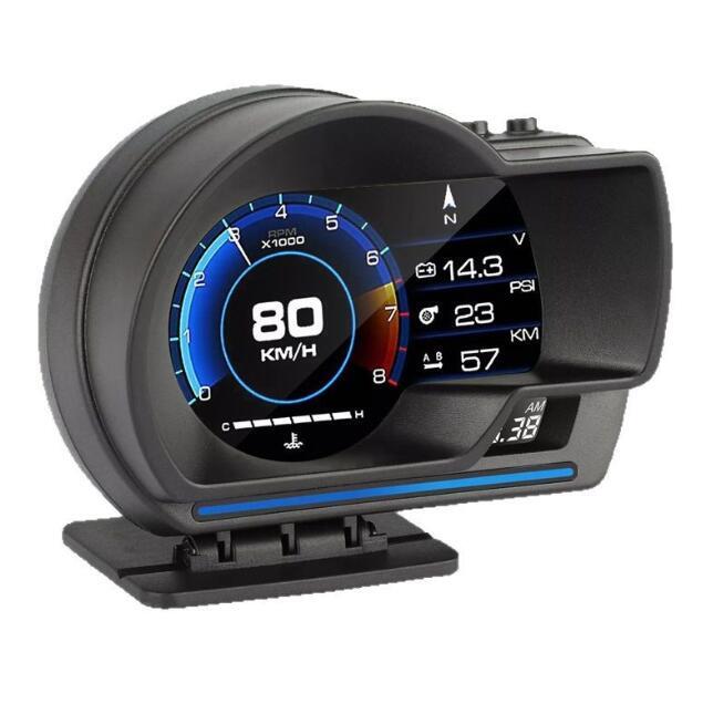  新品ヘッドアップディスプレイ hud スピードメーター タコメーター マルチメーター GPS/OBD 2モード対応 led 故障診断 取付簡単