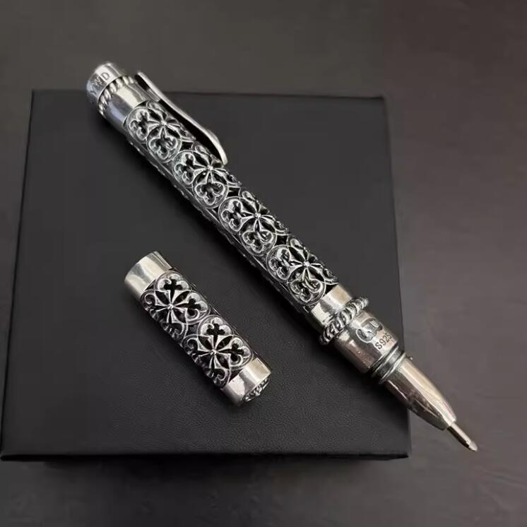 新入荷【シルバー925製】高級ハンドメイド　ボールペン　プレゼント用　ビジネスシーンにも