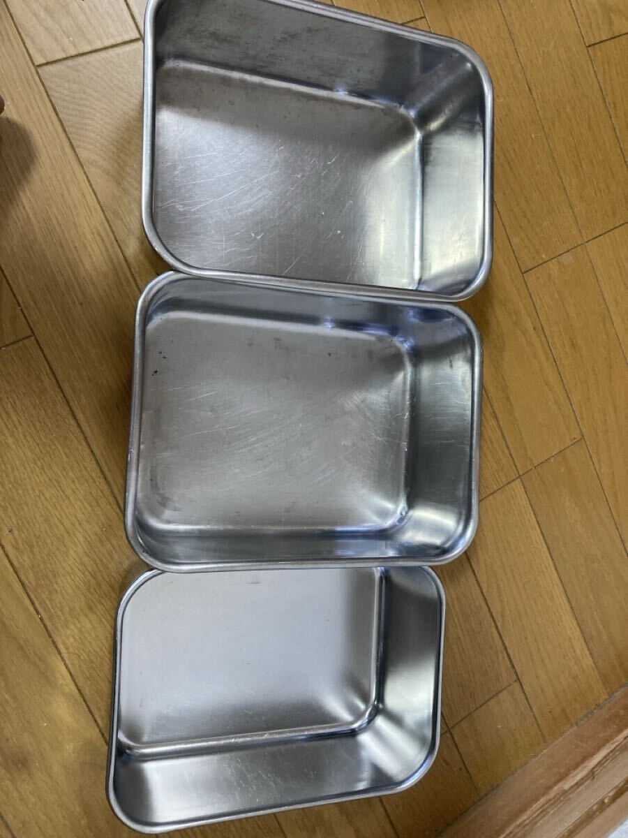 ステンレスバット 3号×1 4号×2 3点セット 調理器具 キッチン用品