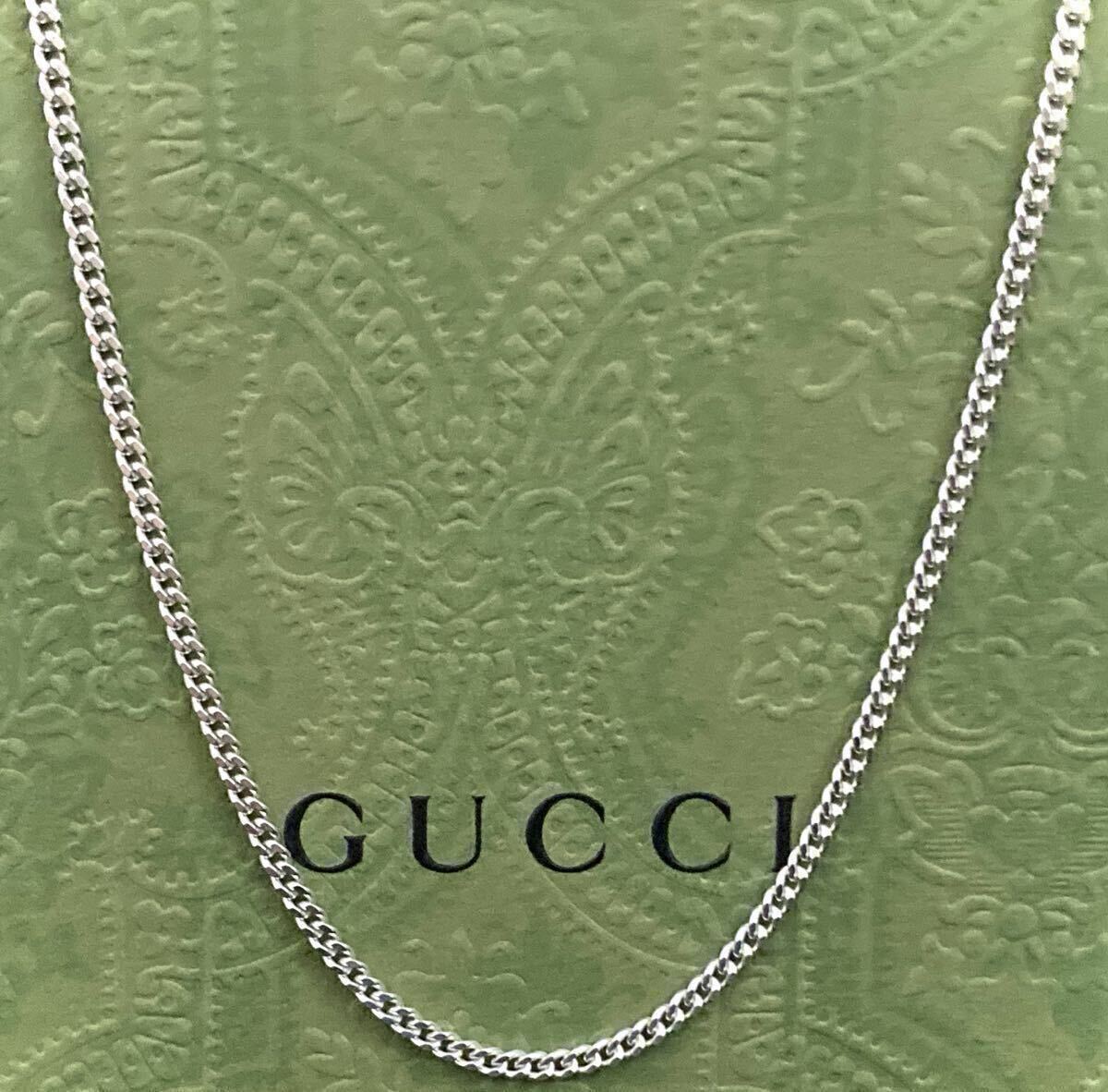 【即決】正規品 GUCCI/グッチ 喜平/キヘイ チェーン ネックレス(約42cm)シルバー925/スターリングシルバー