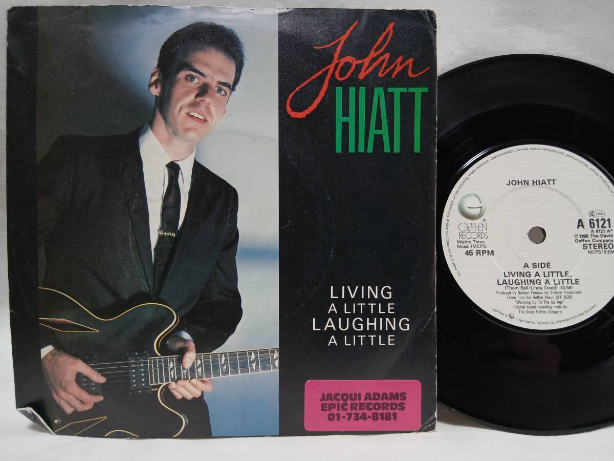 ▲英シングル▼JOHN HIATT▲LIVING A LITTLE, LAUGHING A LITTLE▼