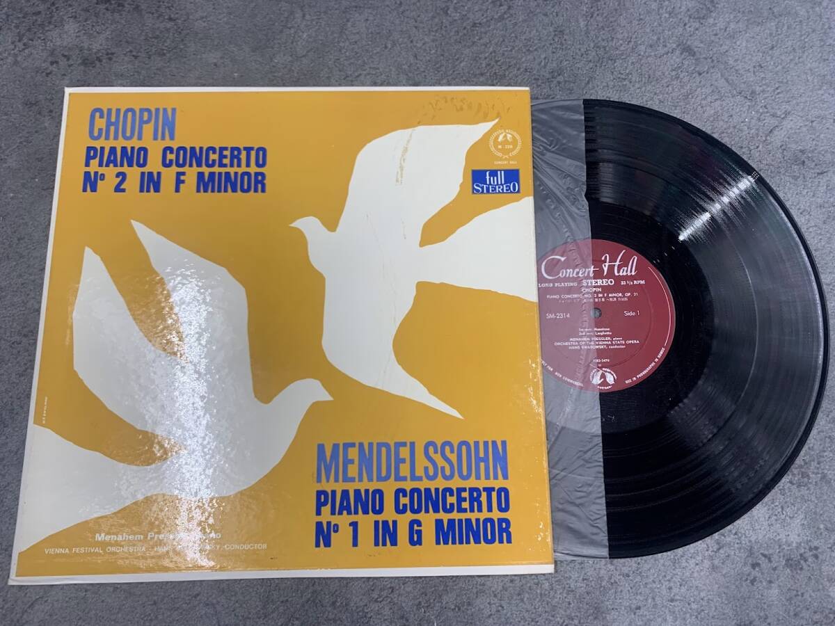 【 LPレコード メナヘム・プレスラー ピアノ / ショパン ピアノ協奏曲第2番 ヘ短調 他 】Menahem Pressler 洋楽 音楽 2026010226