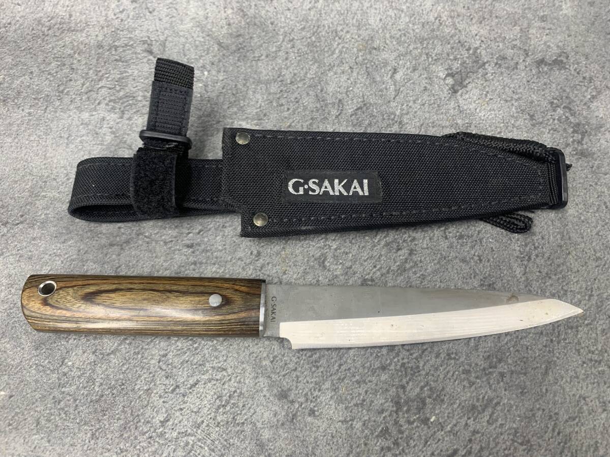 【 G.SAKAI アウトドア 包丁 刃渡り 160㎜ 】サカイ キャンプ 調理 