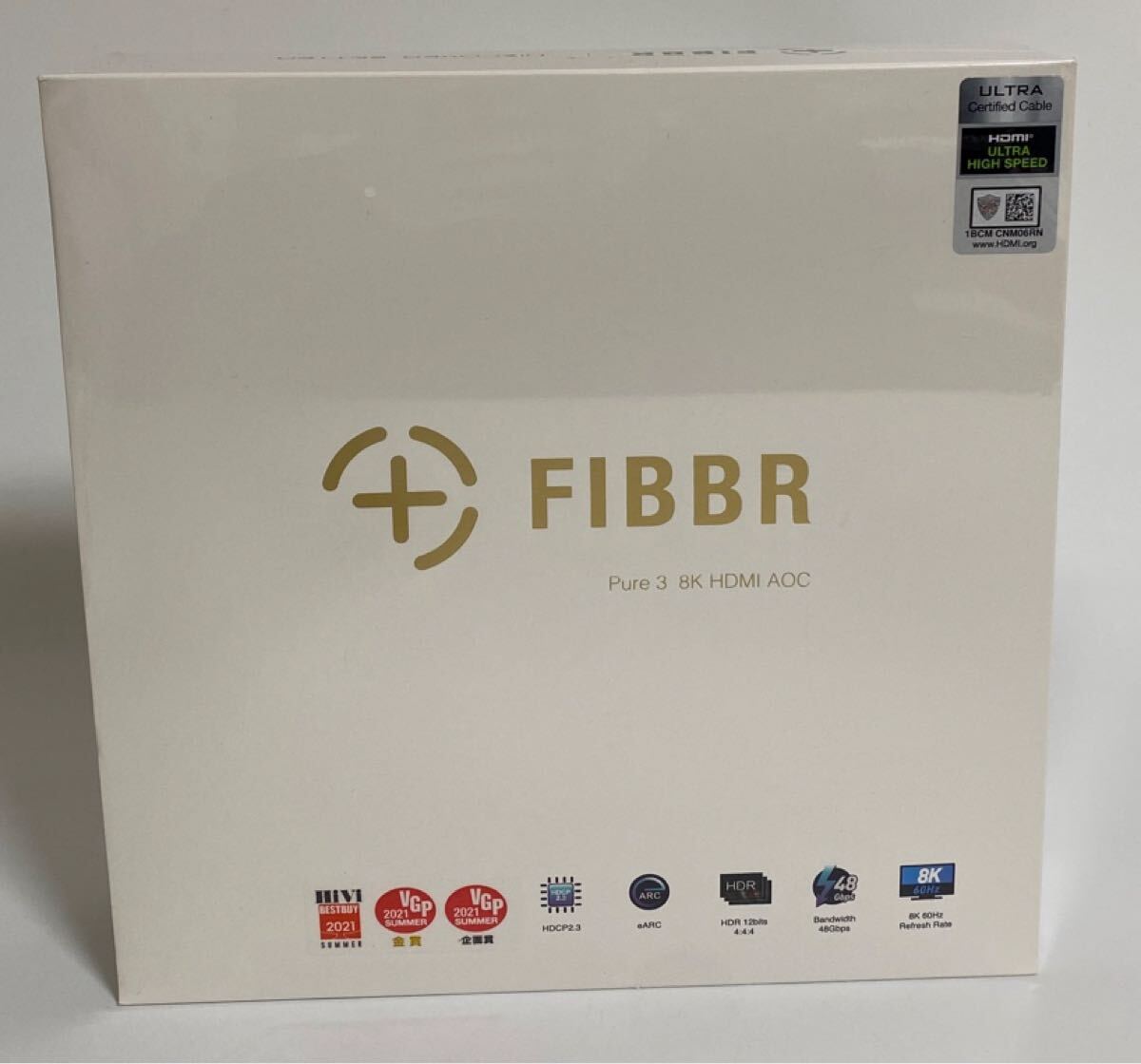 ★新品/未開封品★ FIBBR Pure3 8K HDMI AOC 10m ファイバー HDMIケーブル フィバー 48G対応光ファイバー Pure 3 F-H2M-P3-10 I260118