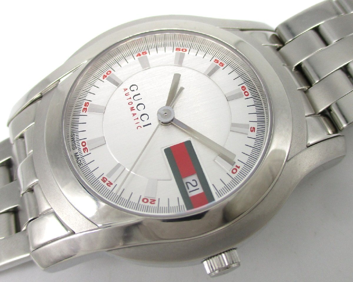 ■グッチ■美品■Gクラス 5500AUTO YA055205■メンズ自動巻腕時計■