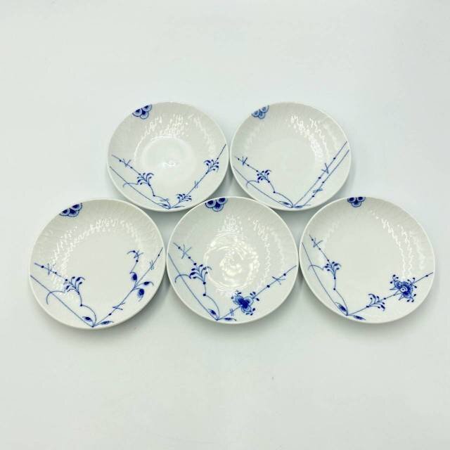 【5枚セット】Royal Copenhagen ロイヤルコペンハーゲン ブルーパルメッテ プレート 食器 ブランド 小皿 キッチン用品 テーブルウエア
