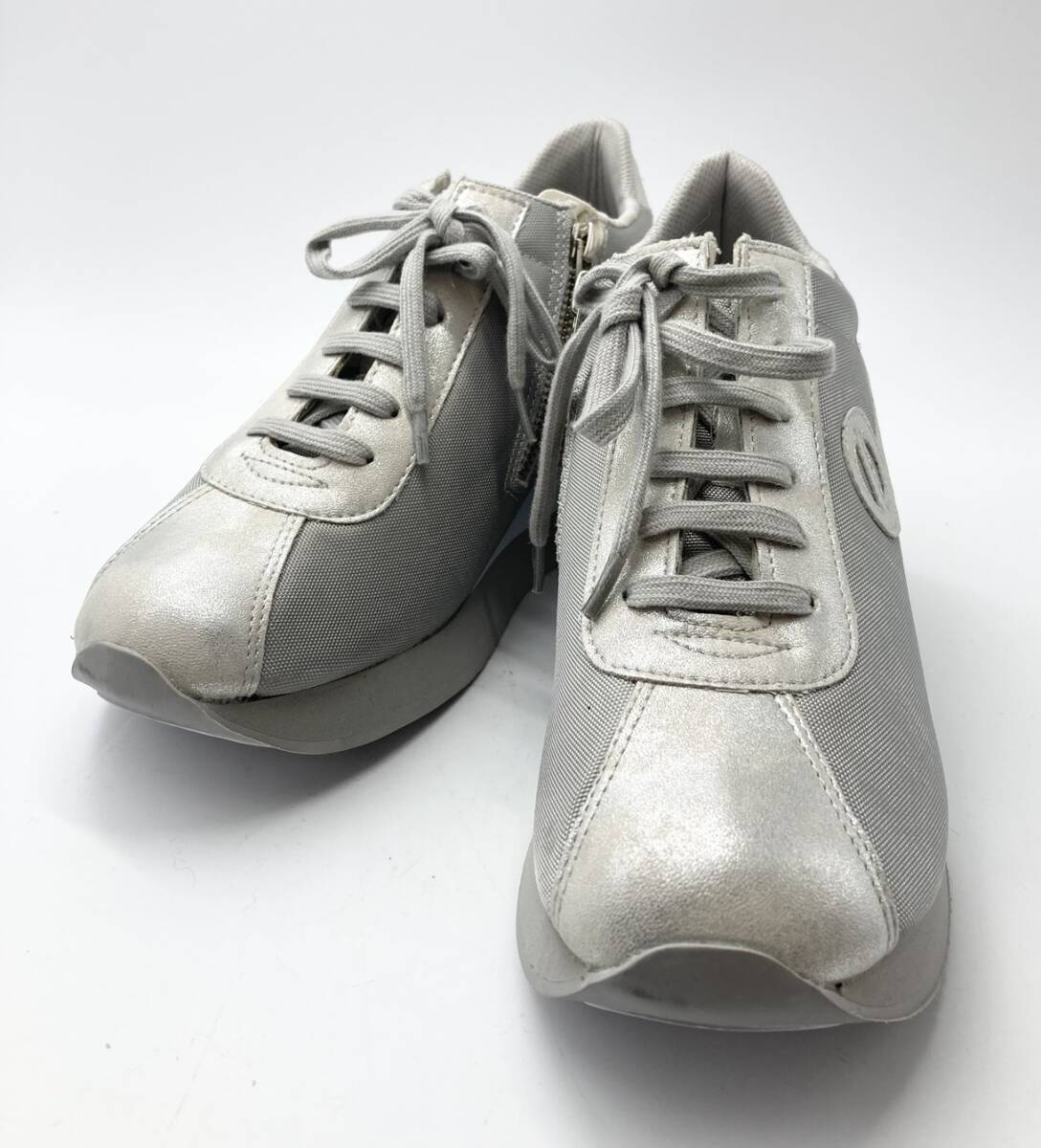 ◆未使用展示品◆　NONAME　ノーネーム　SPEED-51919　LGREY/SLV　38　スニーカー