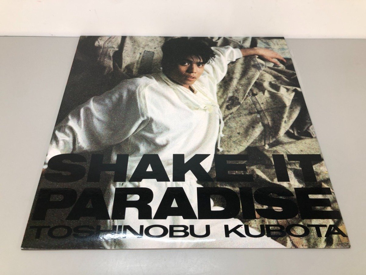 ▼　【LPレコード シェイク・イット・パラダイス 久保田利伸 28AH 2054 J-POP】213-02601