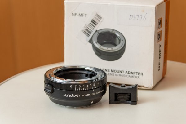 【sale.美品】Andoer　レンズマウントアダプター　F→MFT　￥2800（税込み）