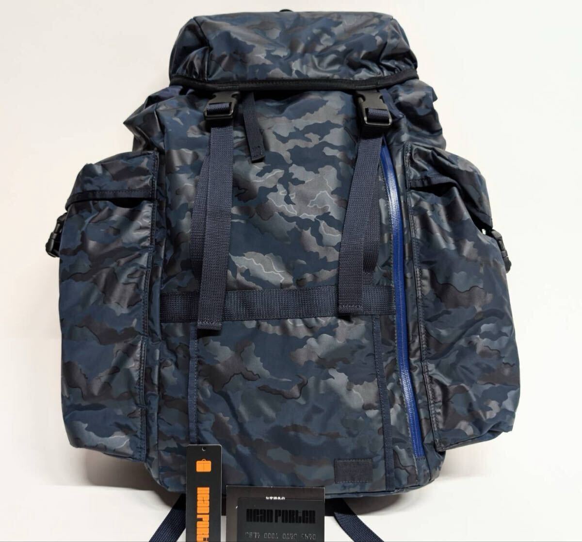 美品 HEAD PORTER CAMO ヘッドポーター カモフラ 迷彩 バッグ ブラックビューティー マスターネイビー