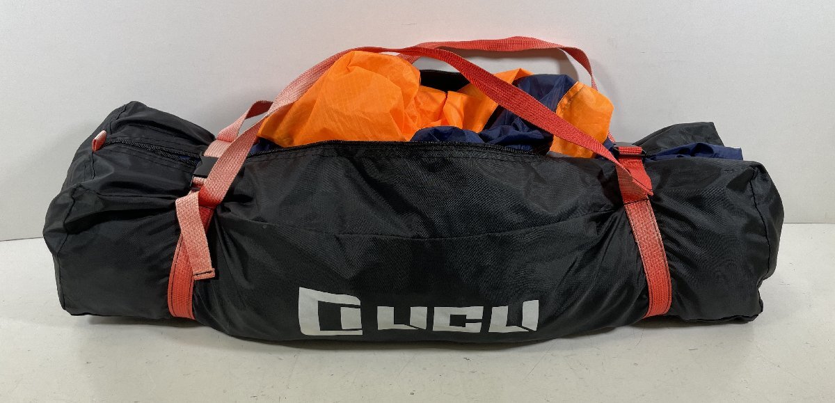 LICLI リクライ ワンタッチテント ドームテント オレンジ 2人用 ～ 4人用 キャンプ アウトドア ジャンク