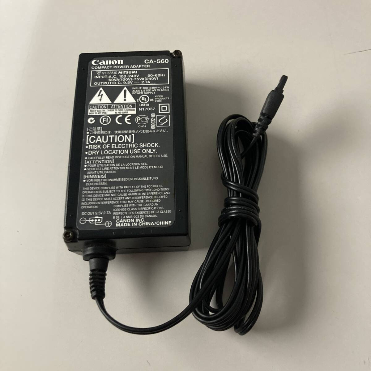 ★ キヤノン コンパクトパワーアダプター CA-560 中古品 F2387