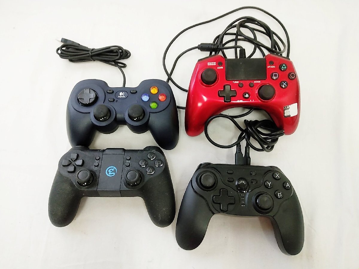 1円スタート コントローラー ゲーム ゲーミングコントローラー まとめ売り Switch HORI GameSir Logicool ジャンク / 名古屋発1-83△