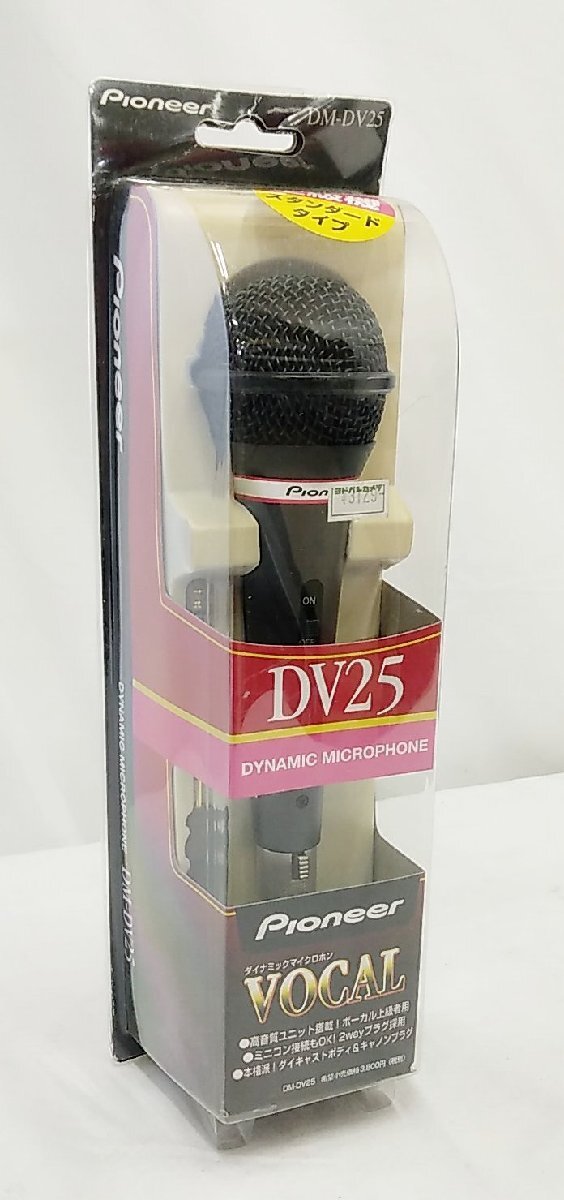未使用品 PIONEER ダイナミックマイクロホン DM-DV25 マイク 有線 パイオニア 音響機器 アナログ オーディオ機器 / 名古屋発12-96□