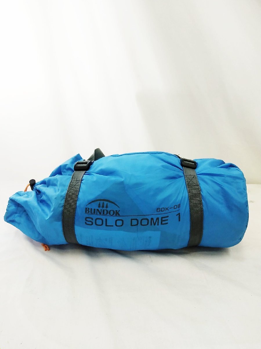 BUNDOK バンドック ソロ ドーム 1 BDK-08 【1人用】 テント 収納ケース付 コンパクト収納 ブルー / 名古屋発1-35☆