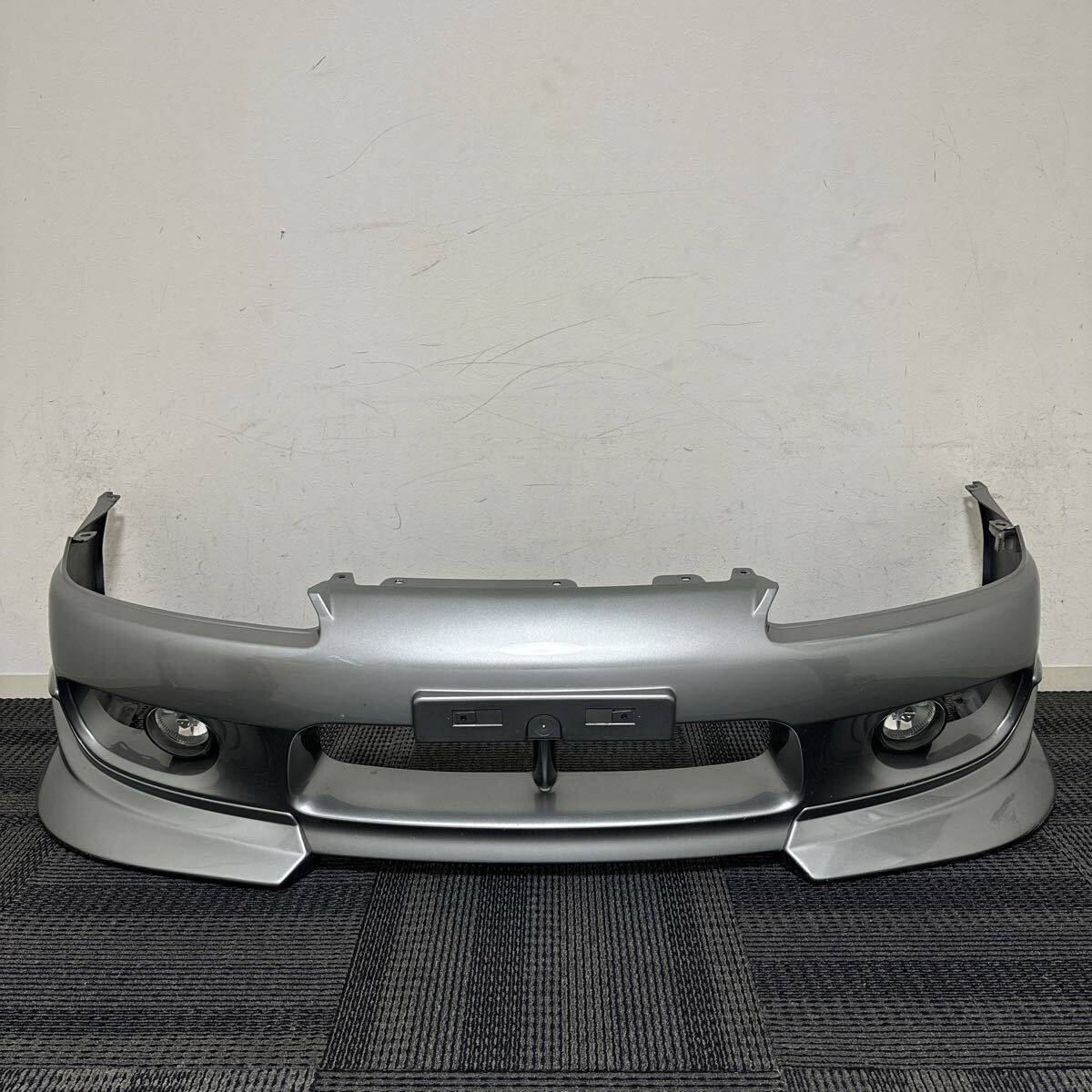 日産 S15 シルビア 純正 フロントバンパー フォグ 左右セット 純正オプション Vエアロ シルバー