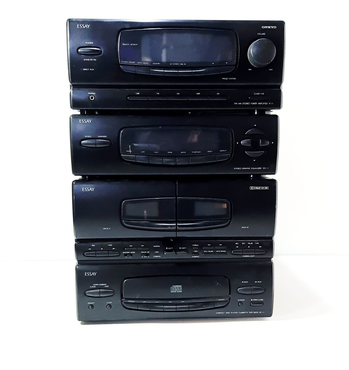 超稀少品●ONKYO オンキョー Essay Wカセットミニコンポ 　システムコンポ