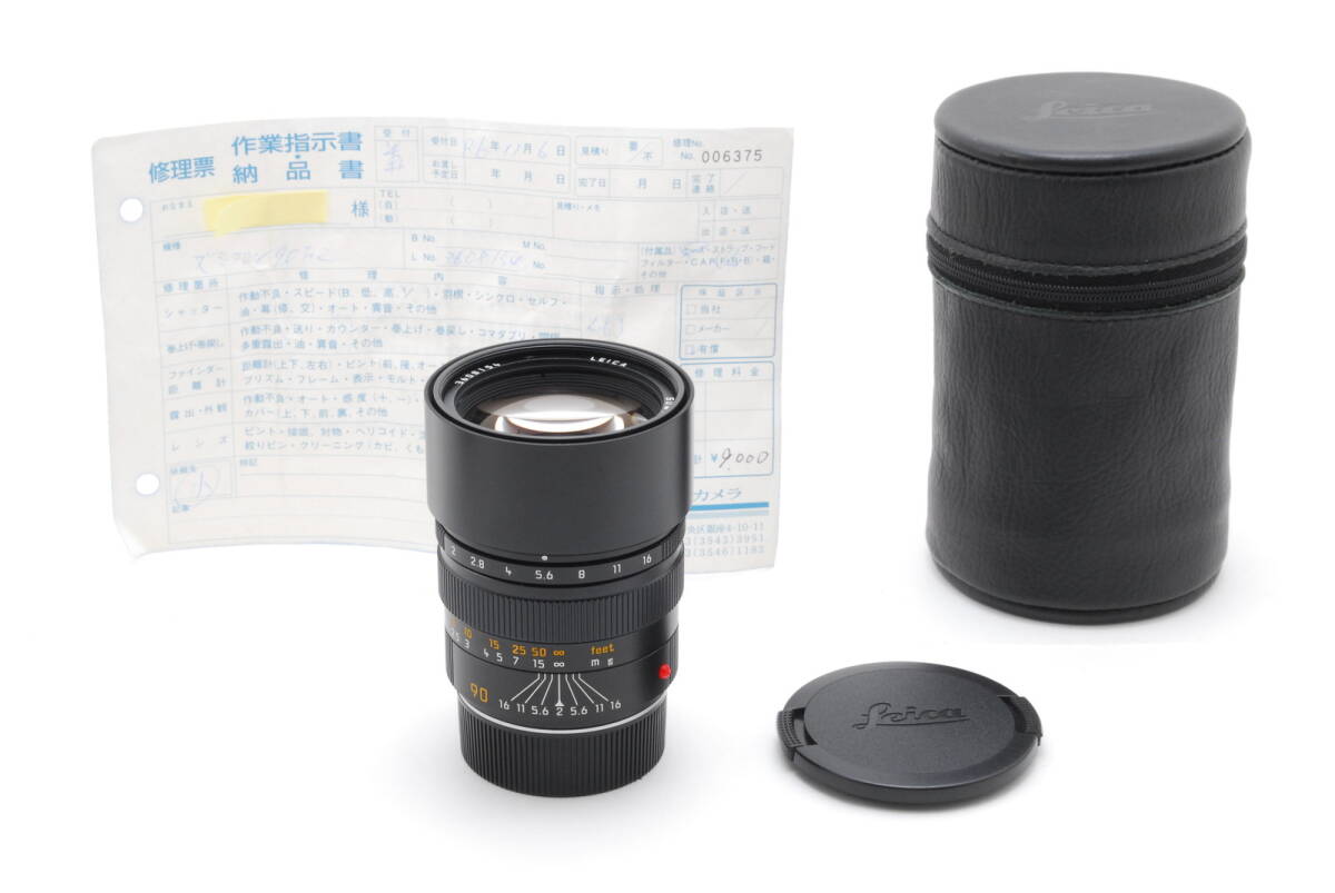 [A品]LEICA SUMMICRON-M 90mm F2 E55★OH済み★ズミクロン★1293