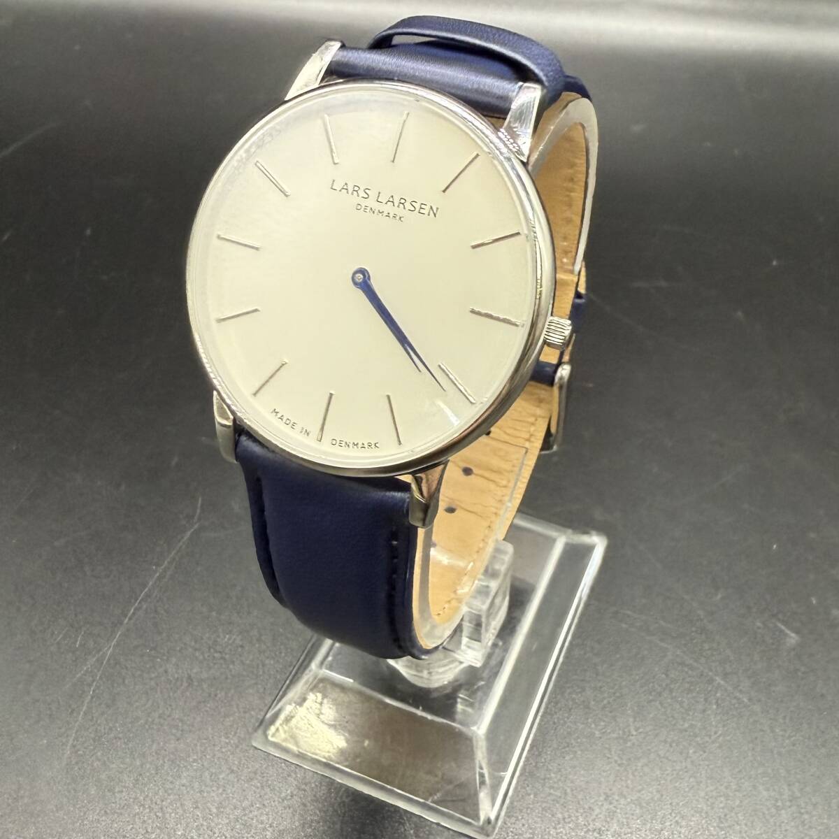 A6922 ★美品★ LARS LARSEN/ラース・ラーセン A147 QZ/クオーツ ベルト純正 不動品 【テスター反応〇】