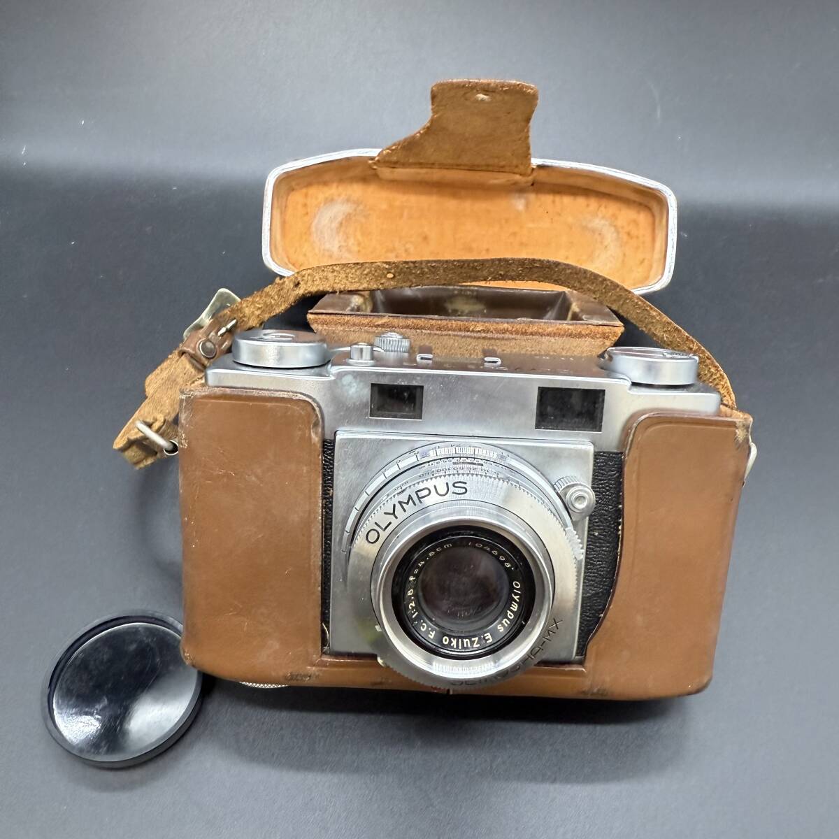 V1151 OLYMPUS/オリンパス 35-S E.zuiko F.C.1:2.8 カバーケース付 【動作未確認】