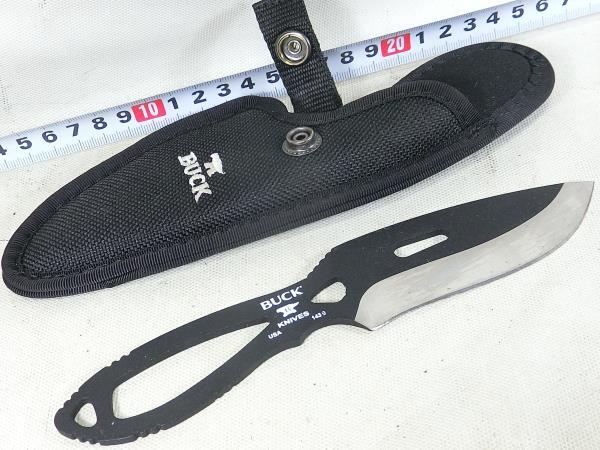 Λナイフ　BUCK　143　シースナイフ　バック　キャンプ　アウトドア　釣り　ブッシュクラフト　