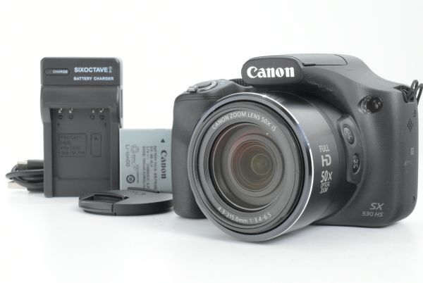 【美品】Canon PowerShot SX530 HS 16MP Digital Camera Black キャノン コンパクトデジタルカメラ ブラック (EF-TN-JP1846)