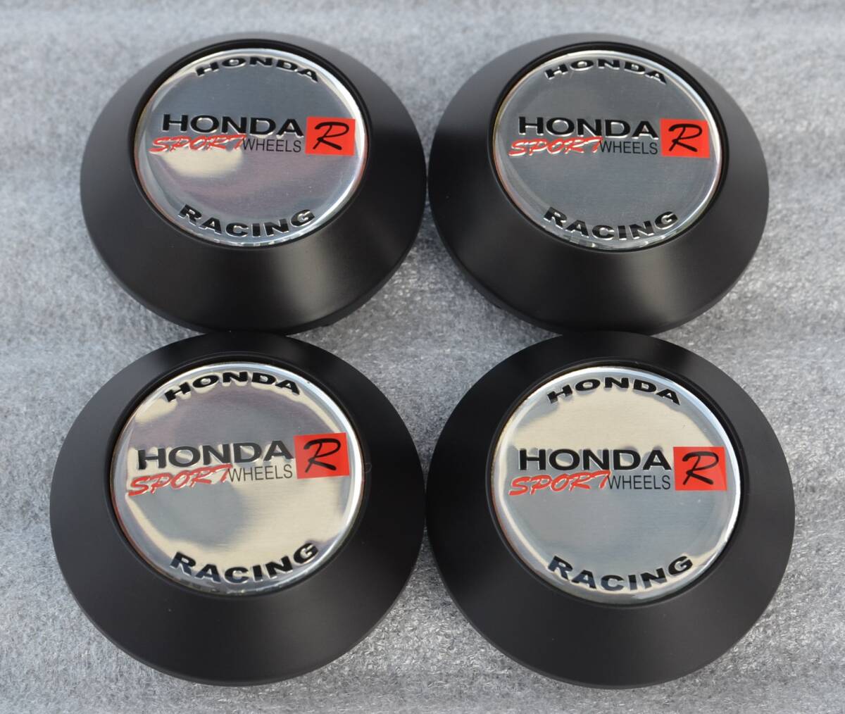 1個価格 センター キャップ ホンダ HONDA Racing WHEELS 直径 68mm 内径 62mm / RAYS TE37 GT-7 CE28NF ボルク レーシング 等 可 / 1個限定