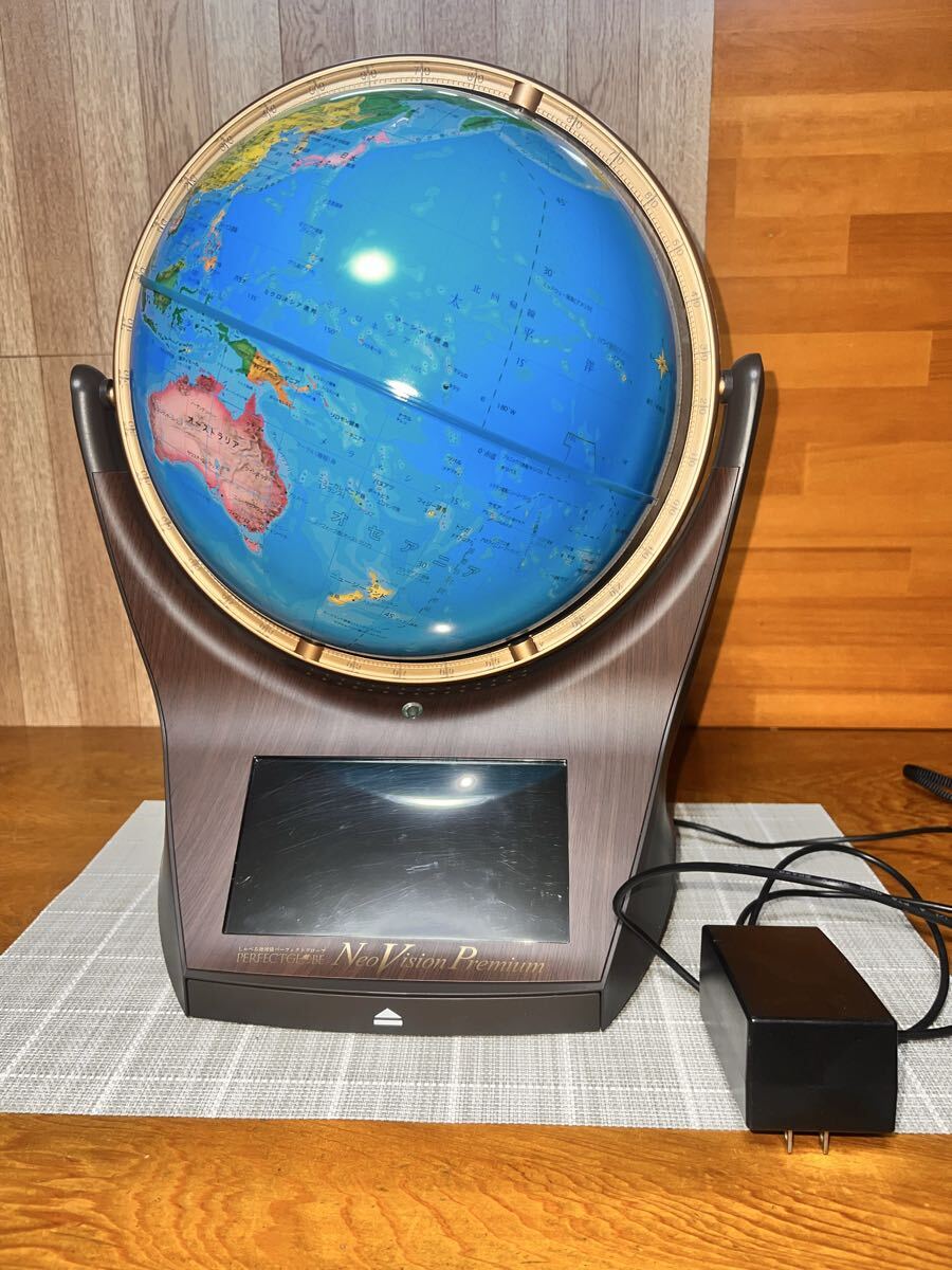 管A1174 動作可 ドウシシャ しゃべる地球儀 パーフェクトグローブ ネオビジョンプレミアム PG-NV18