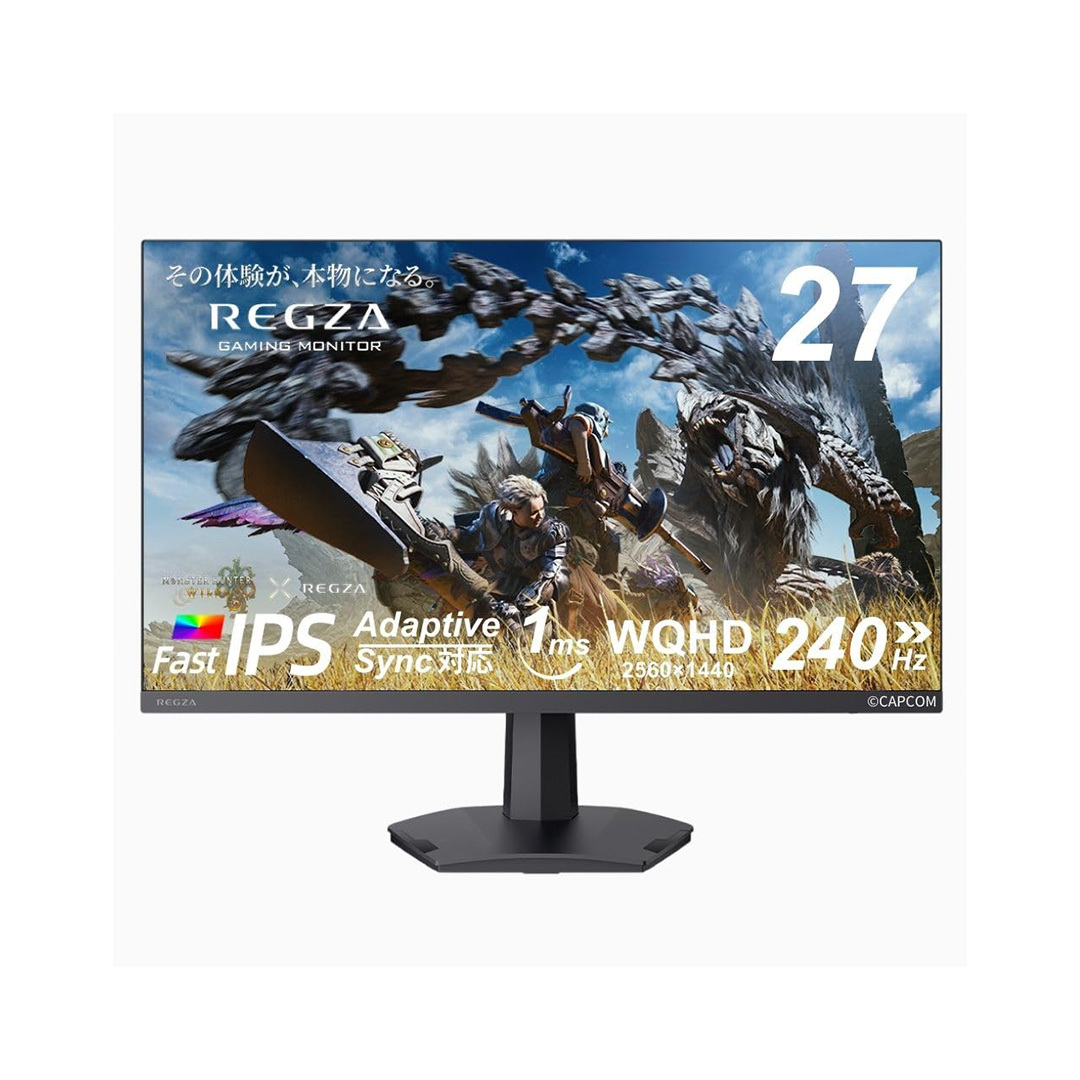 REGZA ゲーミングモニター 27インチ WQHD 240Hz HDR10 Adaptive Sync HDMI対応 RM-G276N