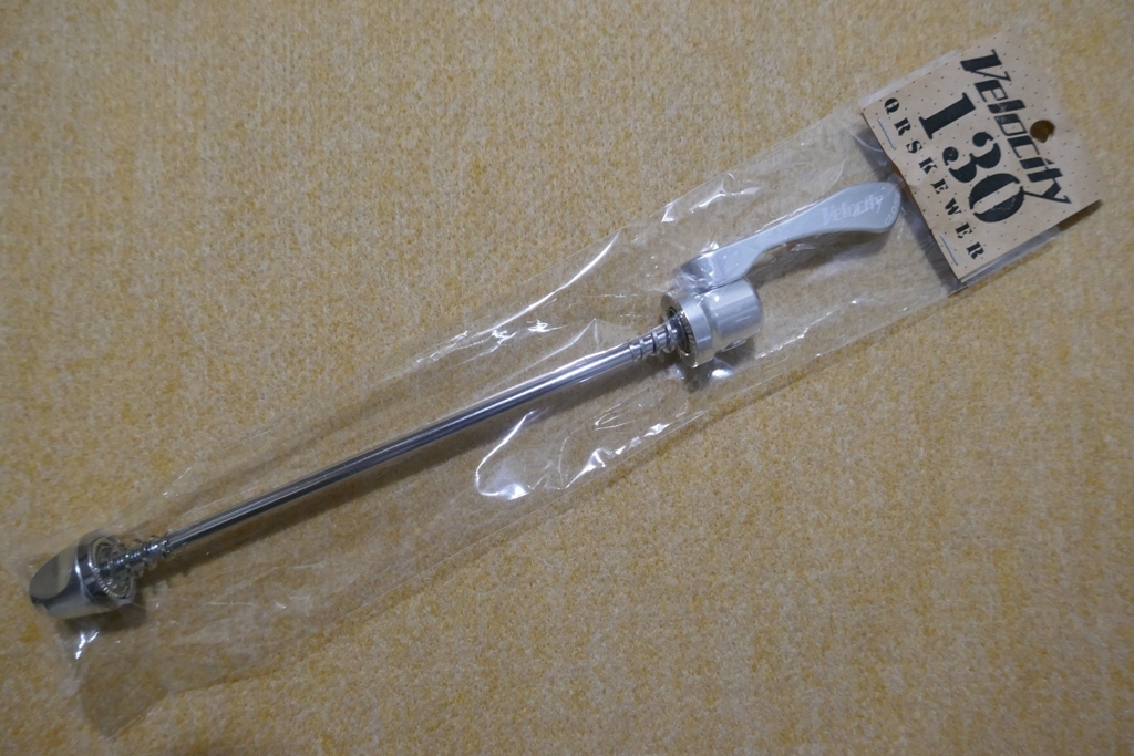 ヴェロシティ クイックレバー 130mm VELOCITY Quick Release Skewer シルバー