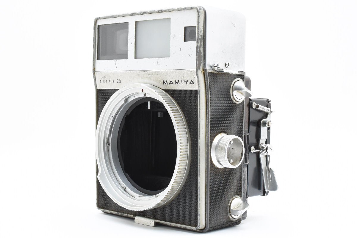 ◇◆ 実用品 マミヤ Mamiya Super 23 ボディ ボデー フォーカシングフード スクリーン付 中判カメラ 動作確認済 1573 ◆◇