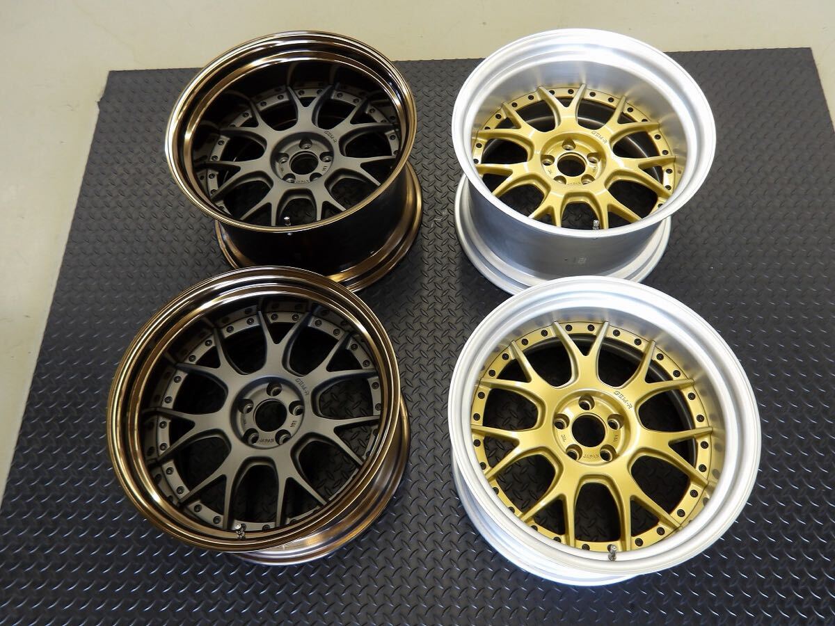 エイムゲイン G2M ホイール 18inch×10J-20 & 18×11J-8　 H100　4本セット GR86 BRZ オーバーフェンダーサイズ 