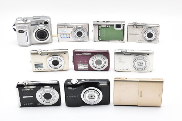 ★訳あり大特価★ ニコン NIKON COOLPIX L29 /S210 /S2500 /OLYMPUS μ 1030SW /FE-320など ★10個まとめ★ MS A55 ★★ #3041 #1321 #A61