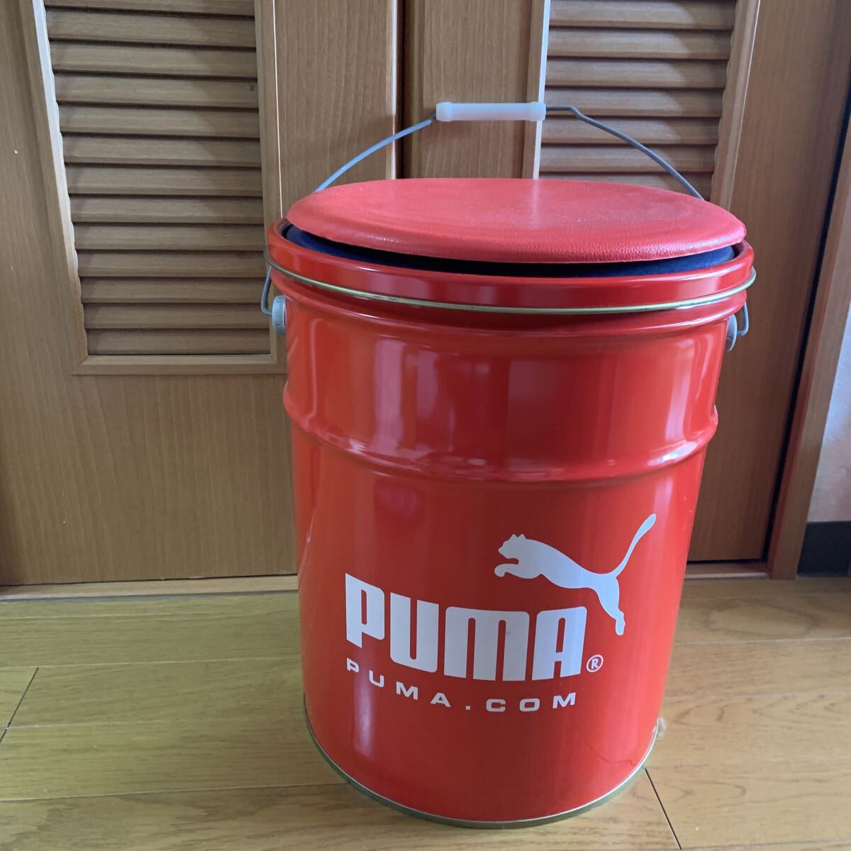★PUMA★プーマ★赤★ペール缶 ★椅子★非売品★