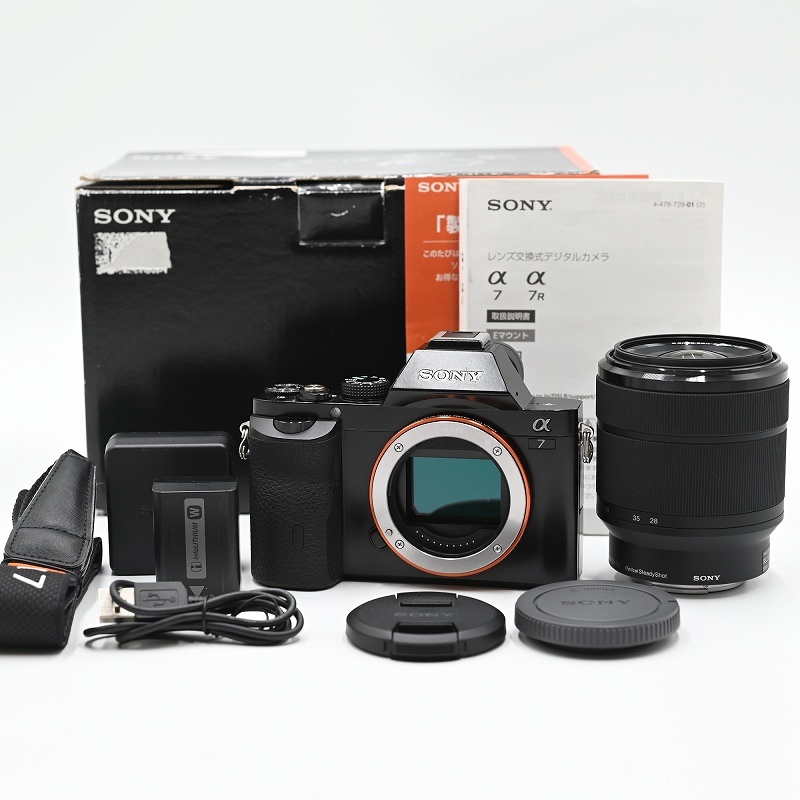 SONY ソニー α7 ILCE-7 FE 28-70mm F3.5-5.6 OSS ミラーレス一眼レフカメラ (ショット数8209枚)(35言語) ミラーレス一眼レフカメラ