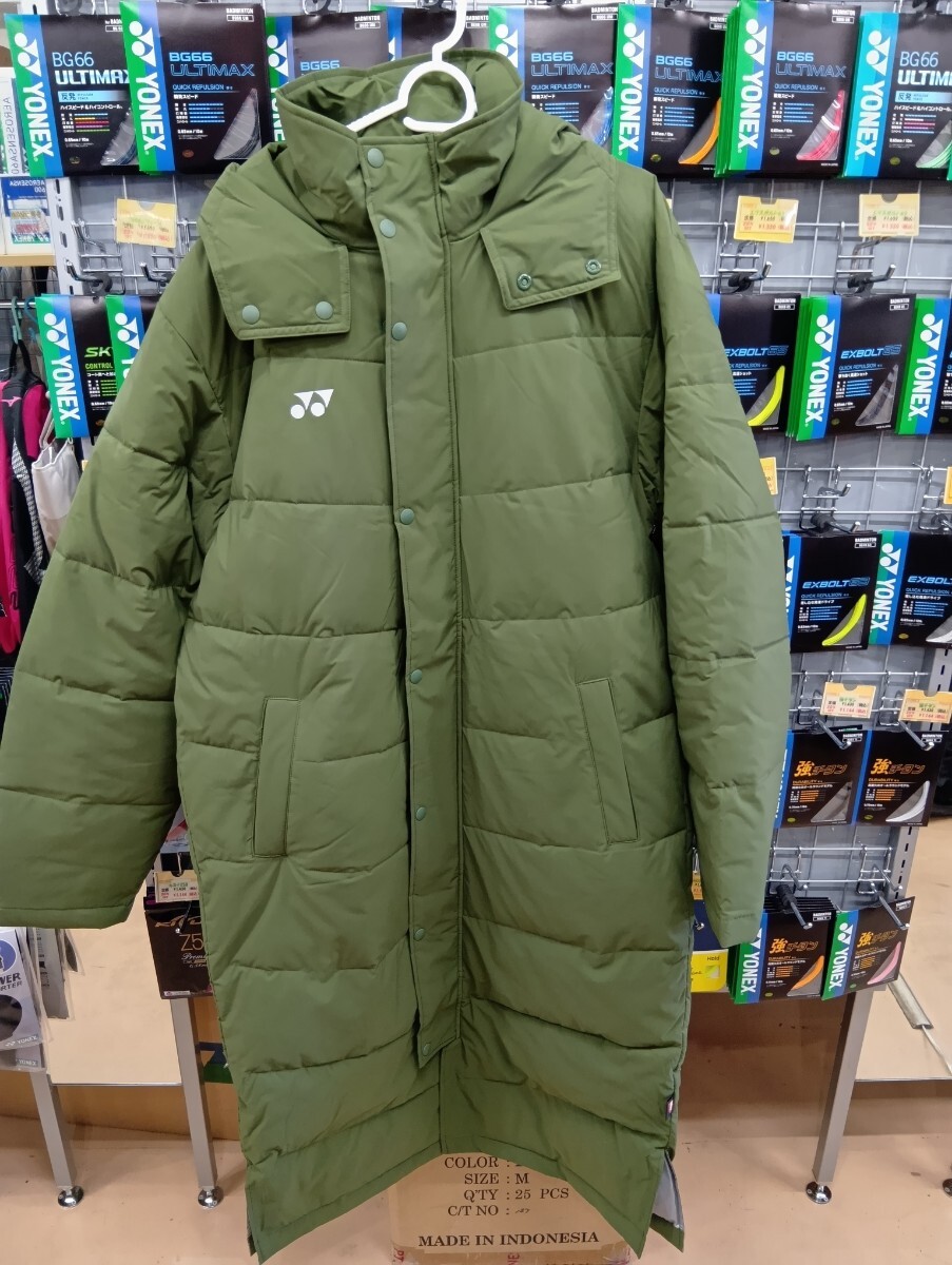 【90073 (191) O】YONEX(ヨネックス) ユニベンチコート カーキ O 新品未使用タグ付き バドミントン テニス 定価17600円