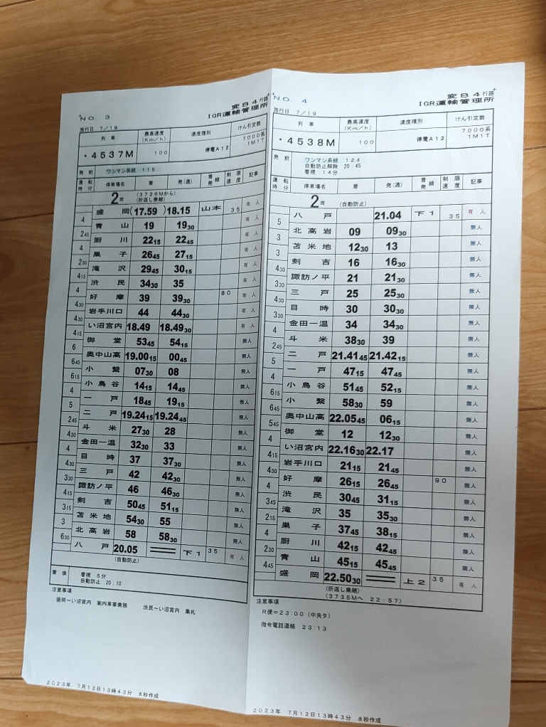 IGRいわて銀河鉄道♪第変B4行路♪