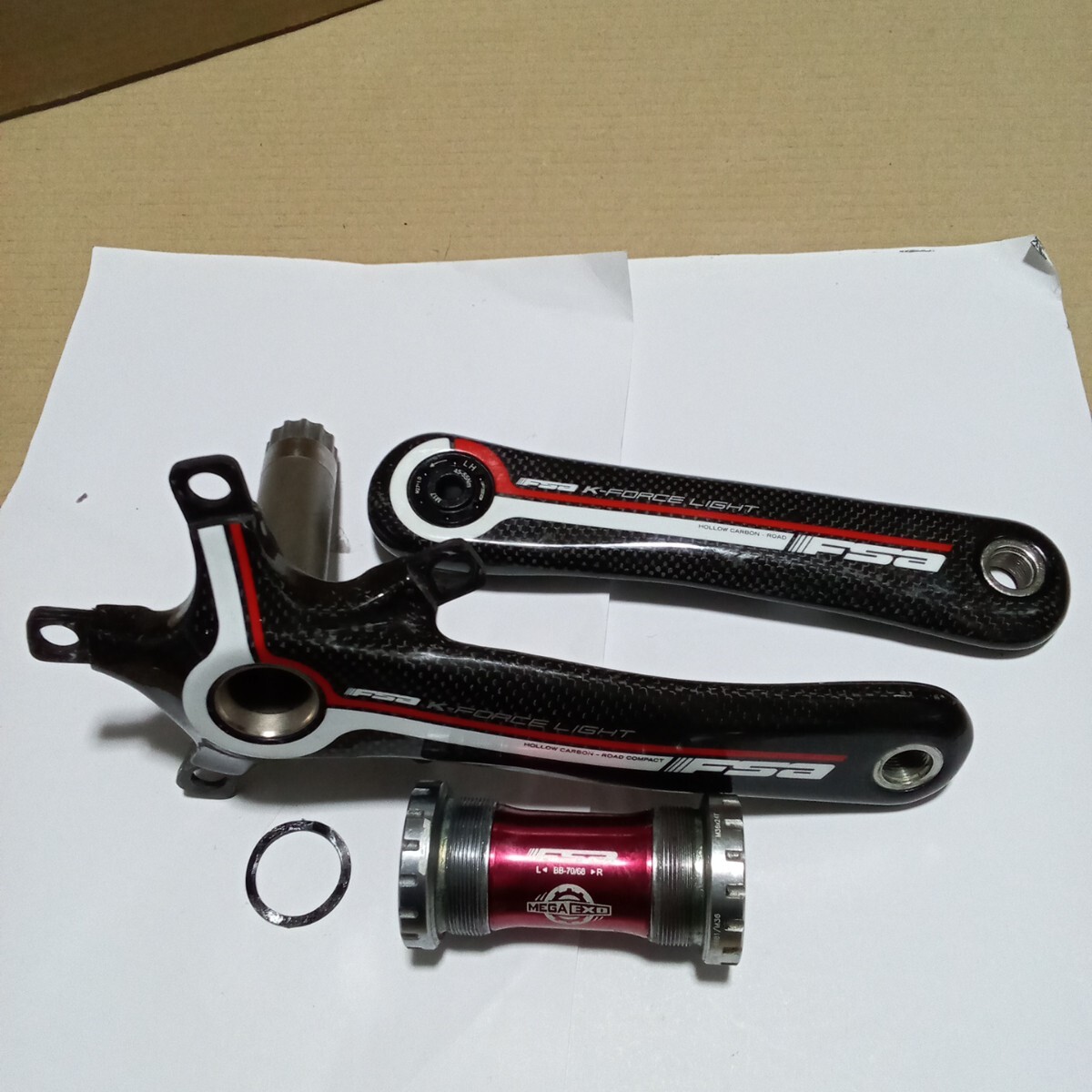 FSA　K-FORCE LIGHT カーボンクランク　175mm 110BCD