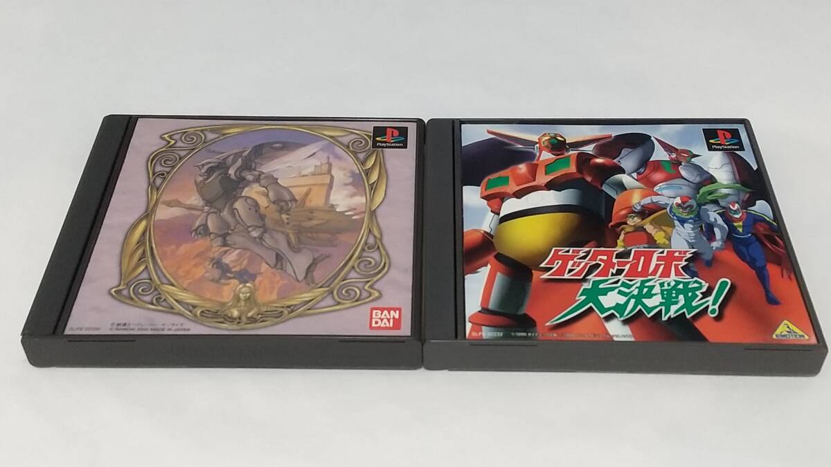 【送料込み】PS　聖戦士ダンバイン～聖戦士伝説～　ゲッターロボ大決戦！　バンダイ　簡易消毒済み