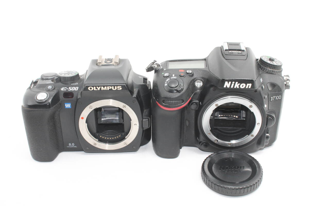 【20260103KNK-001】Nikon デジタル一眼レフカメラ D7100 ボディーOLYMPUS デジタル一眼レフカメラ E-500