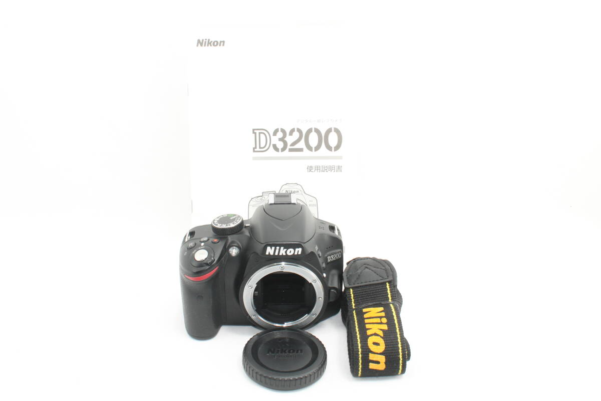 【20260103KNK-007】Nikon デジタル一眼レフカメラ D3200 ボディー ブラック D3200BK