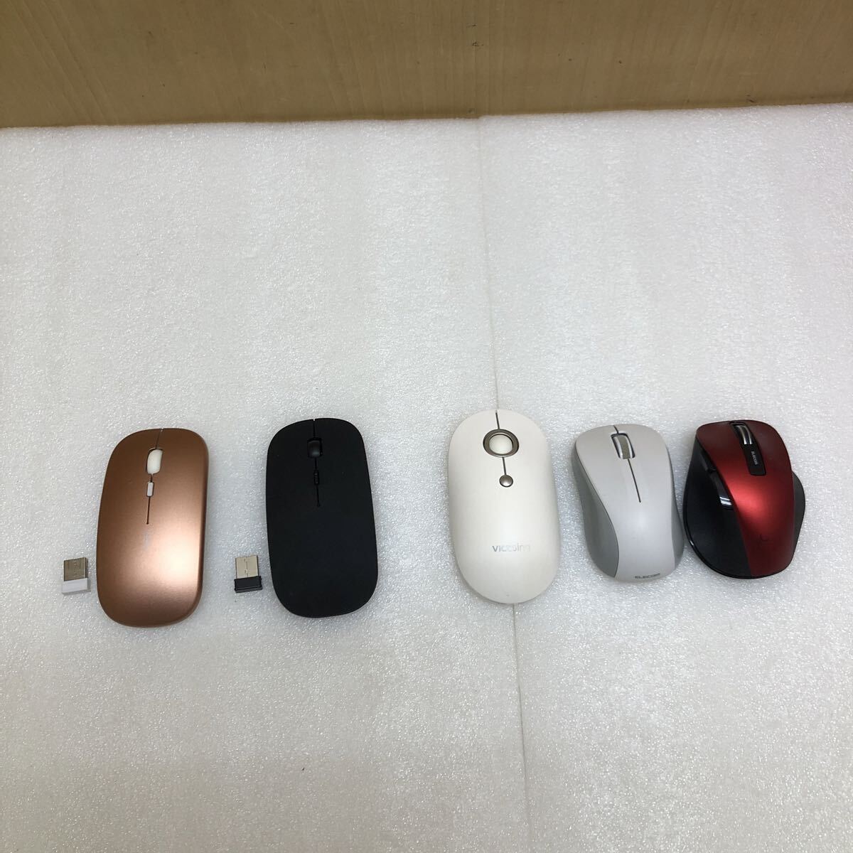 TK6162 マウス　PM1充電式 2.4 GWireless Mouse Victsing ELECOM M-BY10BR .EX-G 5点まとめて　060106