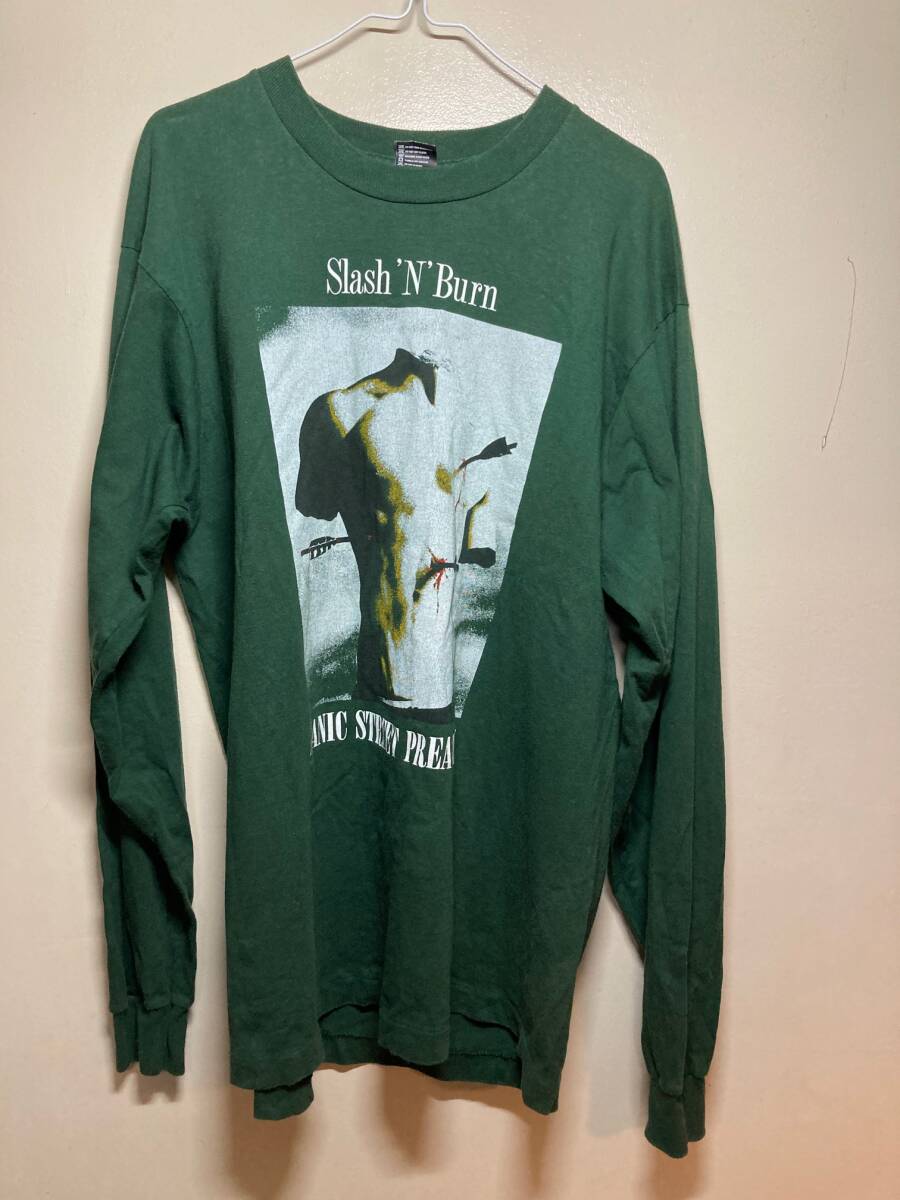 マニック・ストリート・プリーチャーズ　Ｔシャツ　長袖　ＸＬサイズ　ビンテージ　Manic Street Preachers Long Sleeve T-shirt ９０年代