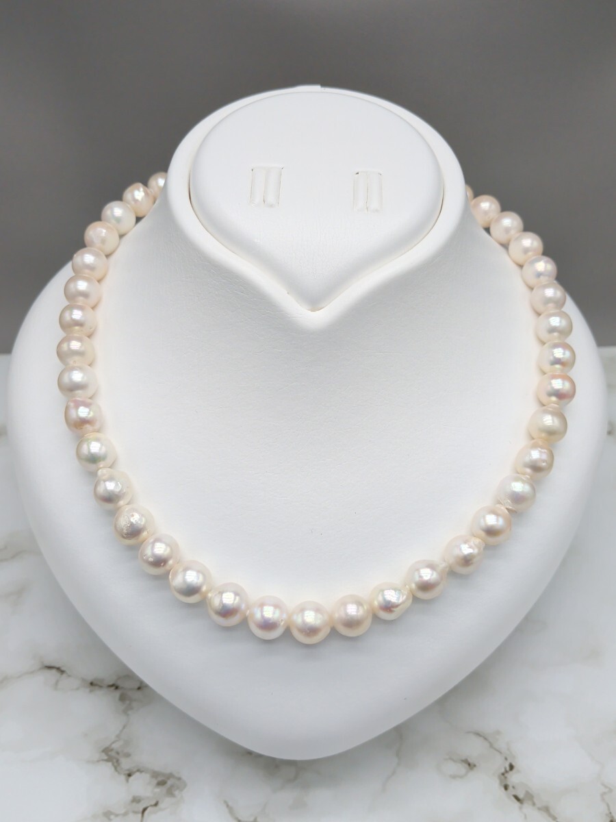 ⑰定価88,000円 艶極上 あこや本真珠 9.5-10mm 43cm 艶テリ抜群