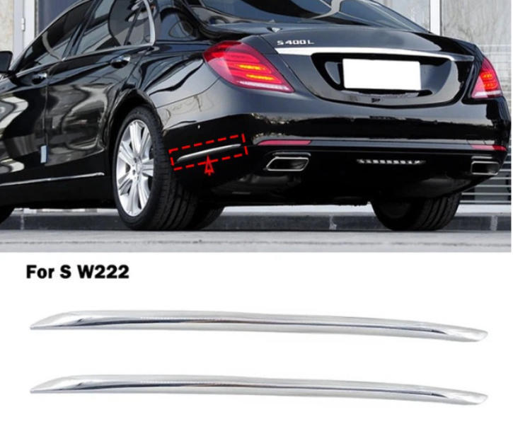 メルセデス ベンツ Sクラス W222 後期　2018－2020年　リアバンパーカバー サイドガーニッシュ キズ防止