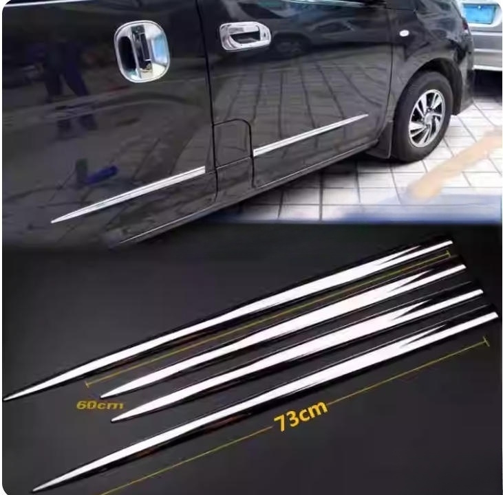 日産 NV200 2010-2019年　2色選択可能　サイド ドアモール ドアガーニッシュ キズ防止　外装4Pセット