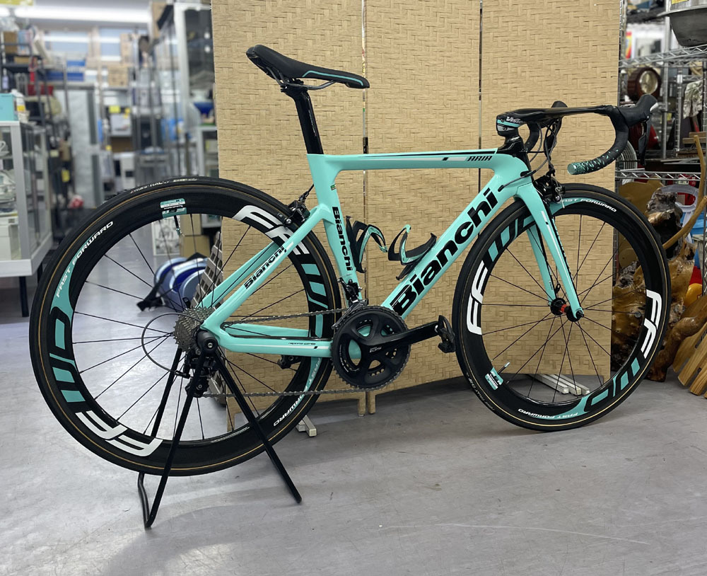 Bianchi ARIA 105 2018 ロードバイク フルカーボン エアロ 50サイズ Vision METRON 5D FAST FORWARD F6R 自転車 札幌市