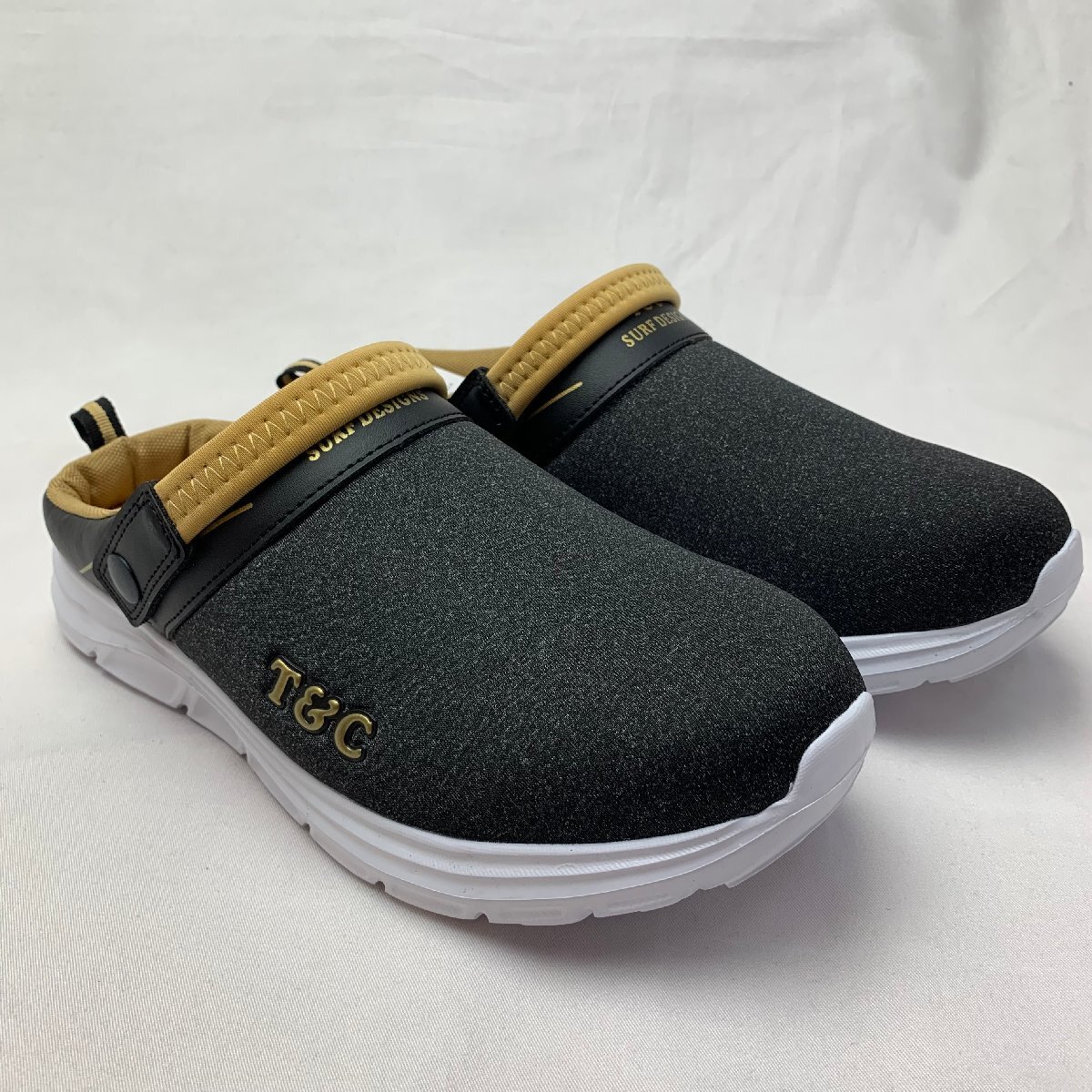 【北海道・沖縄以外送料無料】【新品】T&C Surf Designsメンズサボサンダル　2WAY　LL（ 27.0　27.5　28.0）　BK/GD★0396