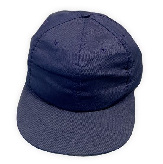 80's 米国製 CALIFORNIA HEAD WEAR ビンテージ ベースボール キャップ 帽子 無地 ソリッド ネイビー スナップバック [la-1584]